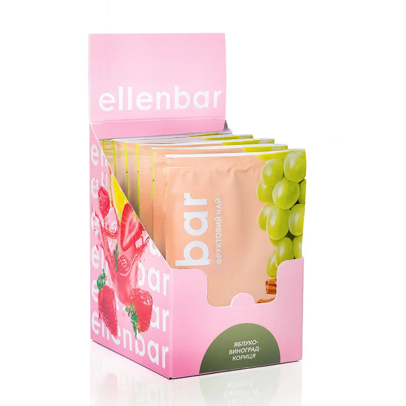 Ellenbar Концентрат-Лимонад-Чай Шоубокс яблуко-виноград-кориця 50г